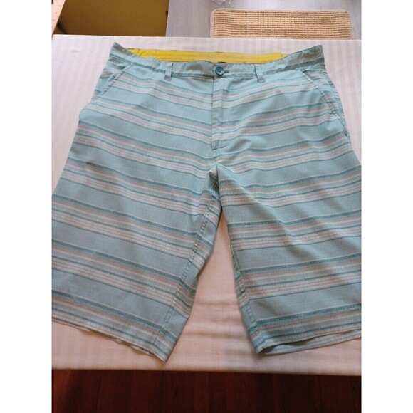 American Rag swim trunks board shorts mens 36 blue stripe surf beach active - Picture 1 of 8